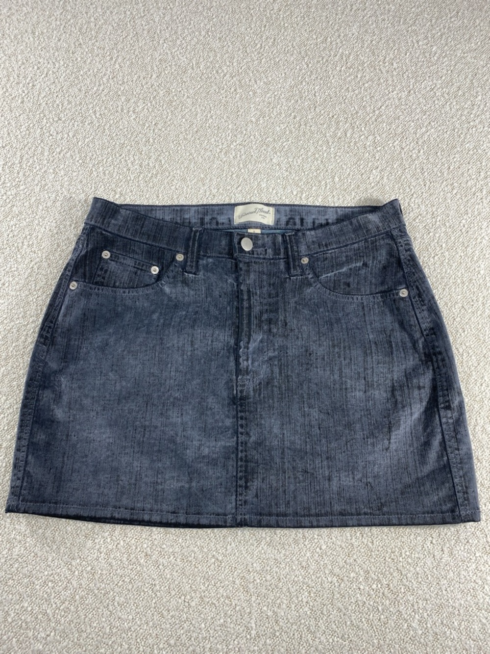 Universal Thread Dark Blue Denim Mini Skirt